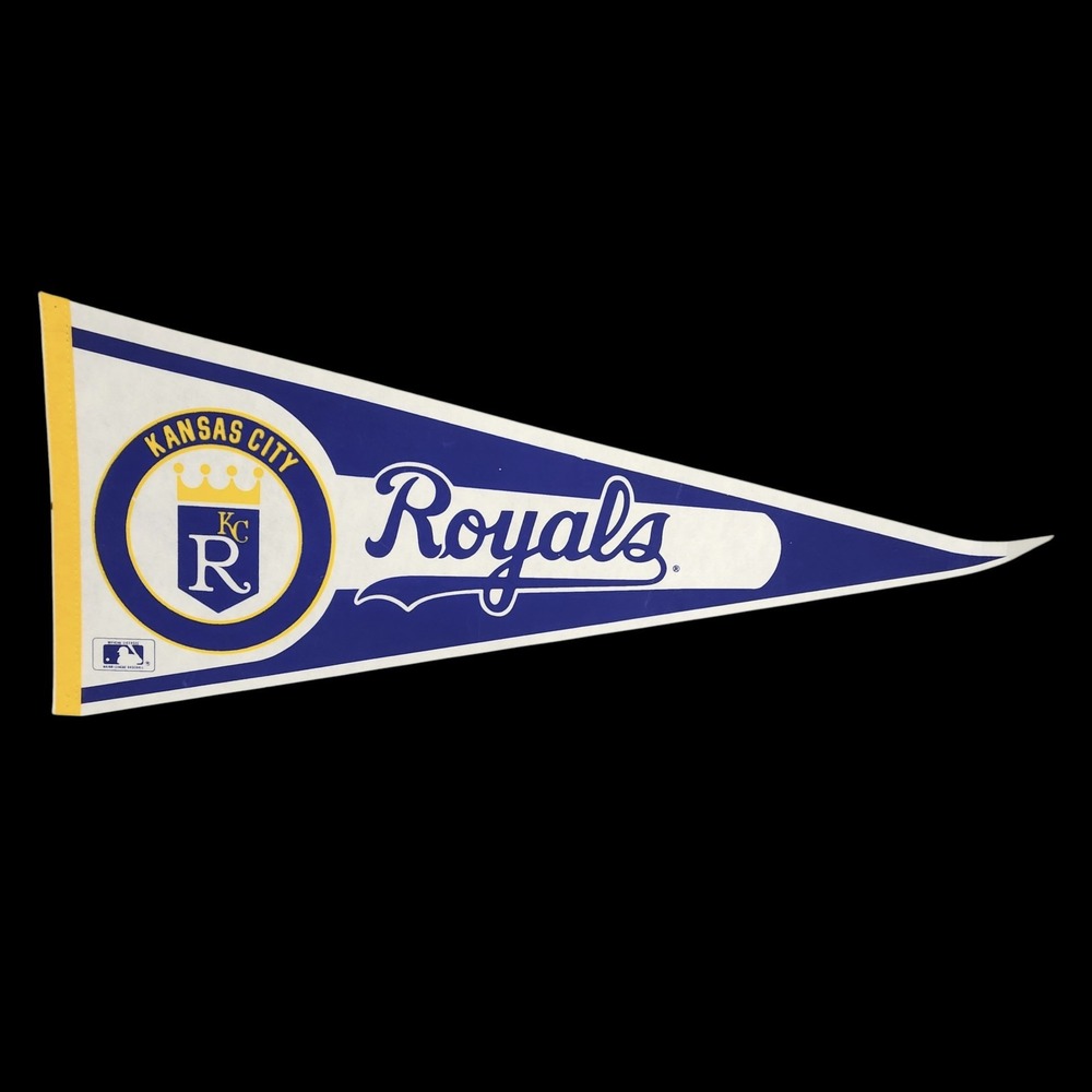 Vintage Kansas City Royals Felt Pennant 30"‎ FULL Size MLB Licensed PLEASE READ